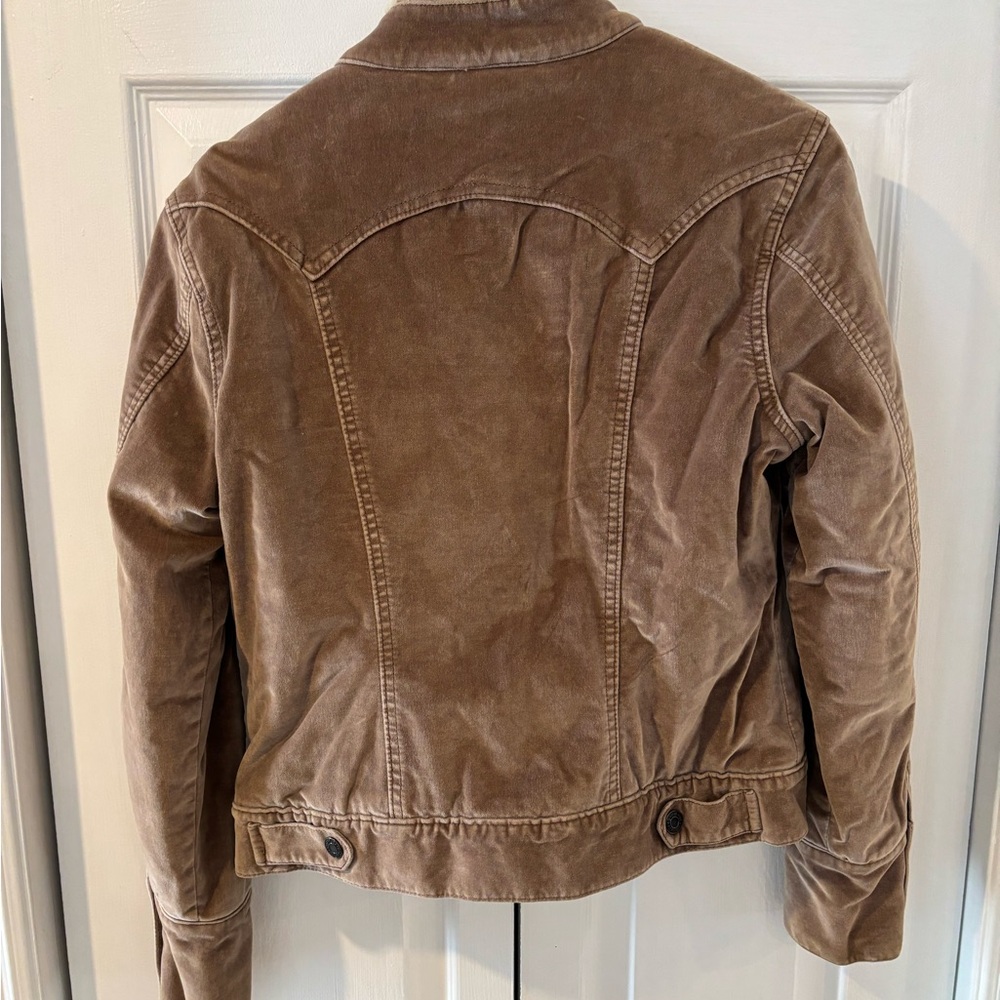 GAP Brown Sherpa lined jacket - Picture 3 of 4